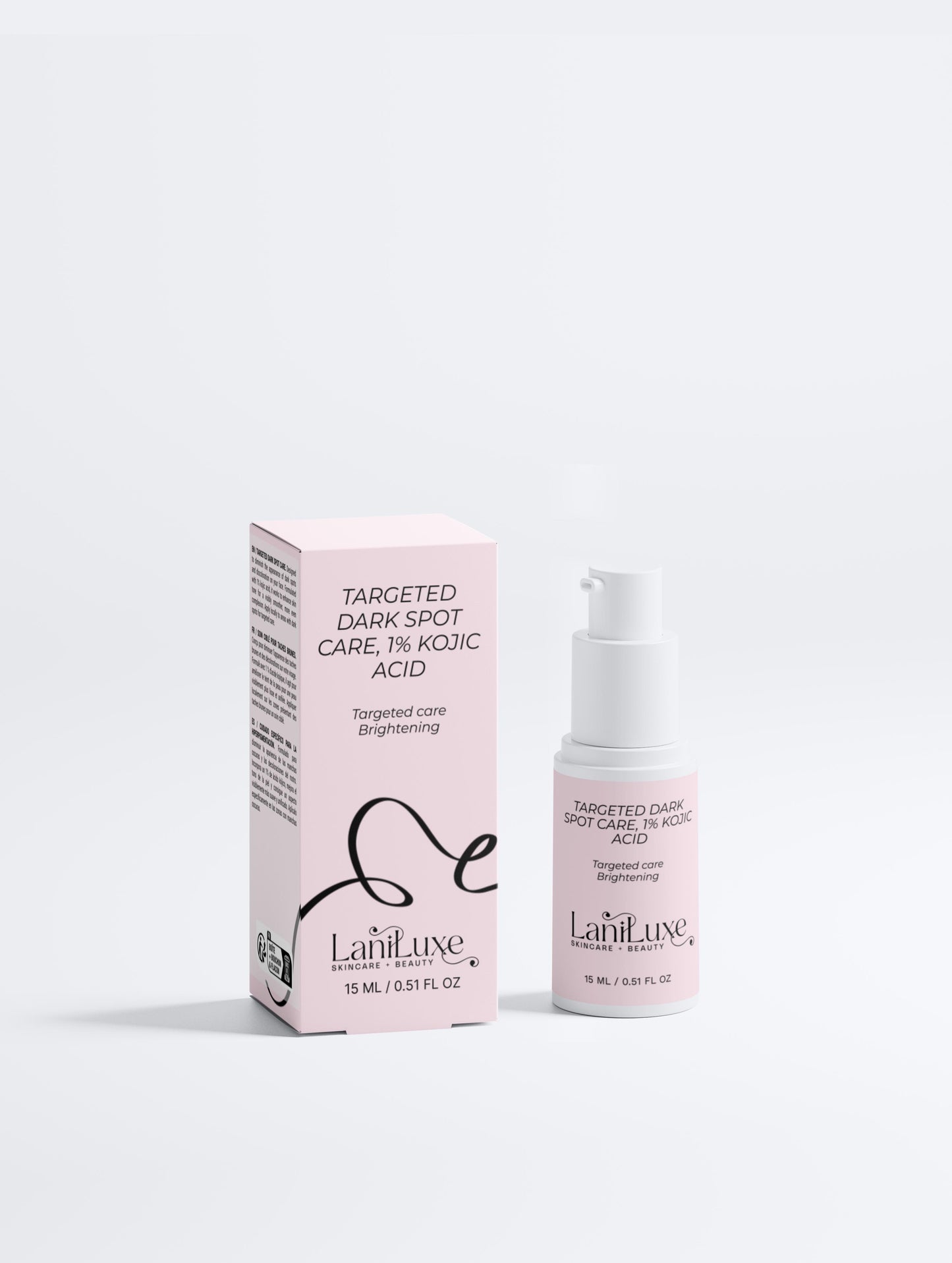 Targeted Dark Spot Care – 1% Kojic Acid Brightening Serum for Hyperpigmentation & Dark Spots | LaniLuxe Skincare