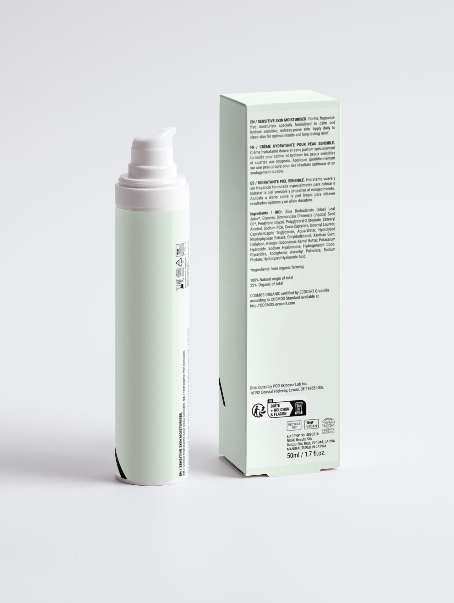 Sensitive Skin Moisturizer – Fragrance-Free Hydrating Face Cream for Sensitive & Dry Skin | LaniLuxe Skincare