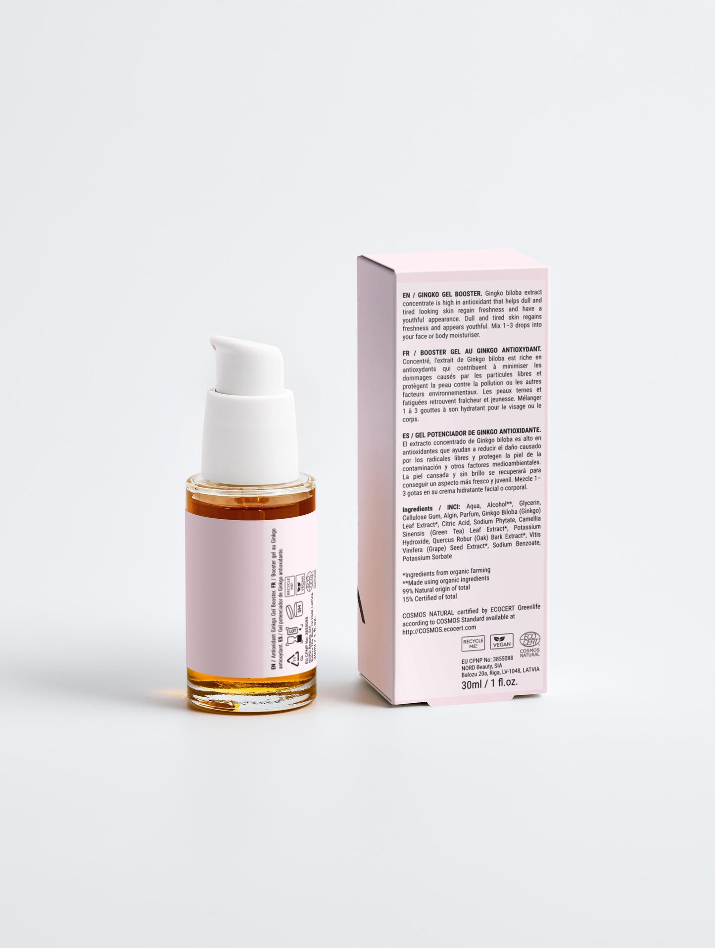 Antioxidant Ginkgo Gel Booster | Brightening Hydrating Serum for Radiant Skin | LaniLuxe Skincare
